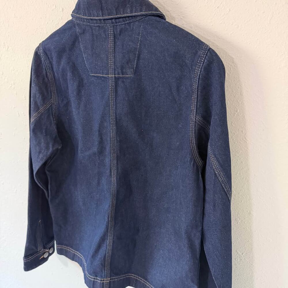 New with Tags Women’s Carhartt Denim Chore Coat Relaxed Fit Size Small - Picture 7 of 9